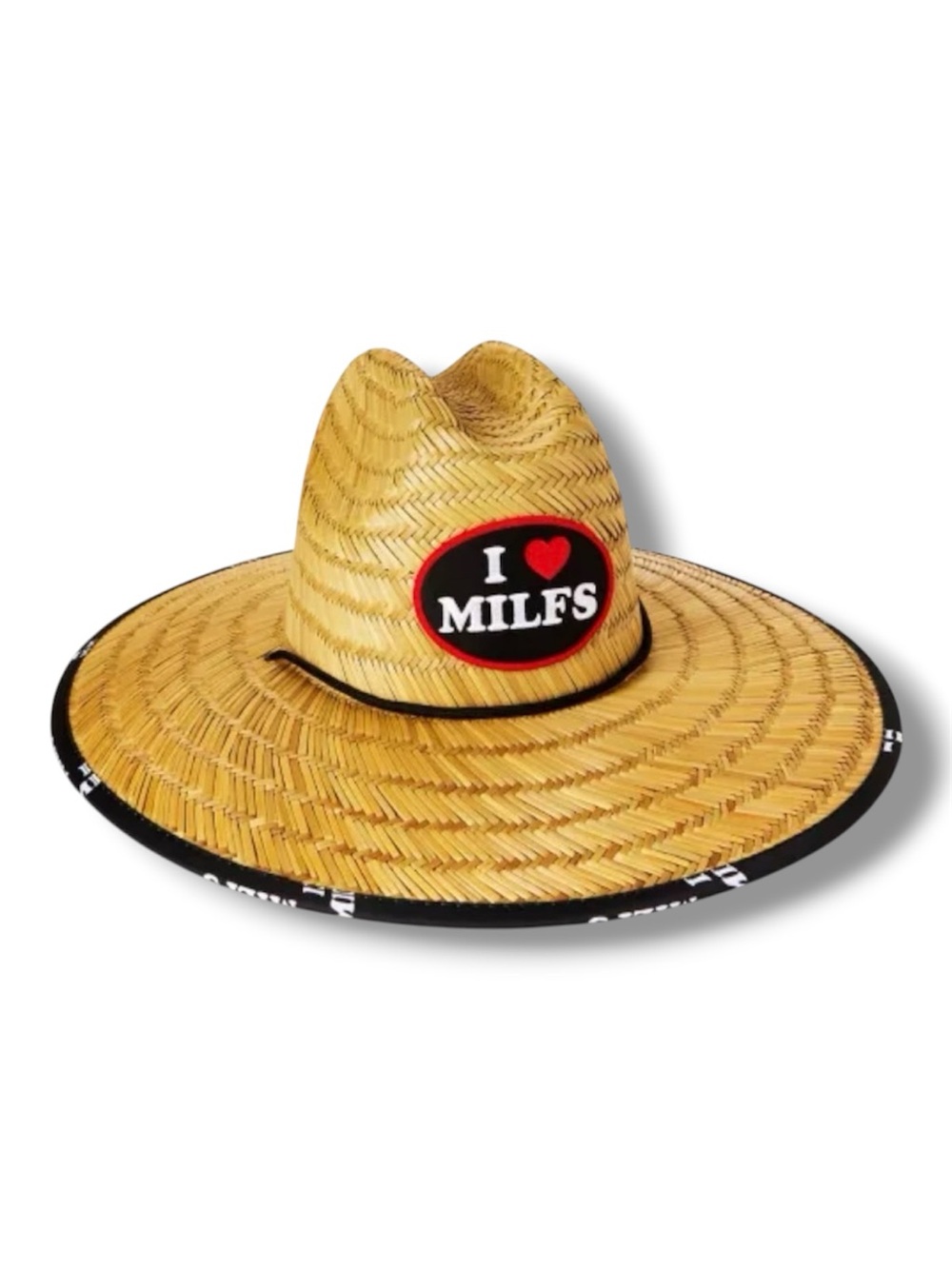 I ❤️ MILFs Straw Beach Lifeguard Hat - NWT